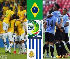 Puzzle Βραζιλία - Ουρουγουάη, οι ημιτελικοί, Κύπελλο Συνομοσπονδιών FIFA 2013